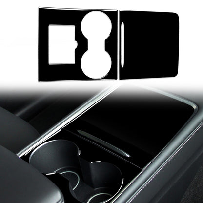 For Tesla Model 3 1106 Car Central Control Panel Decorative Sticker, Left and Right Drive Universal(Black) - Car Interior Mouldings by PMC Jewellery | Online Shopping South Africa | PMC Jewellery | Buy Now Pay Later Mobicred