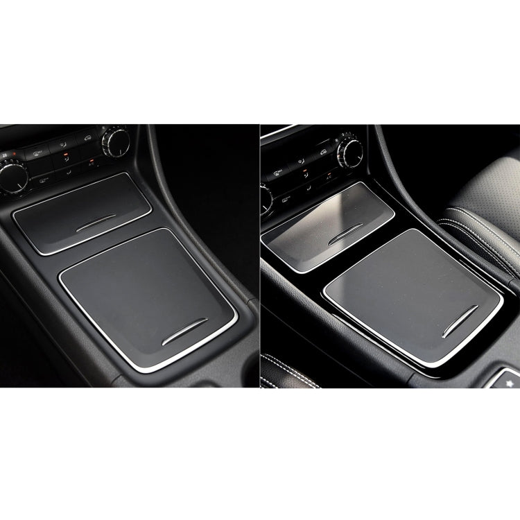 Car Central Control Storage Box Frame Decorative Sticker For Mercedes-Benz A-class 2013-2018 / CLA 2013-2017 / GLA 2015-2018, Left and Right Drive Universal(Black) - Car Interior Mouldings by PMC Jewellery | Online Shopping South Africa | PMC Jewellery | Buy Now Pay Later Mobicred