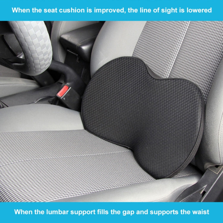 Car mini Seat Cushion Breathable Lumbar Seat Mat (Black) - Seat Accessories by PMC Jewellery | Online Shopping South Africa | PMC Jewellery | Buy Now Pay Later Mobicred