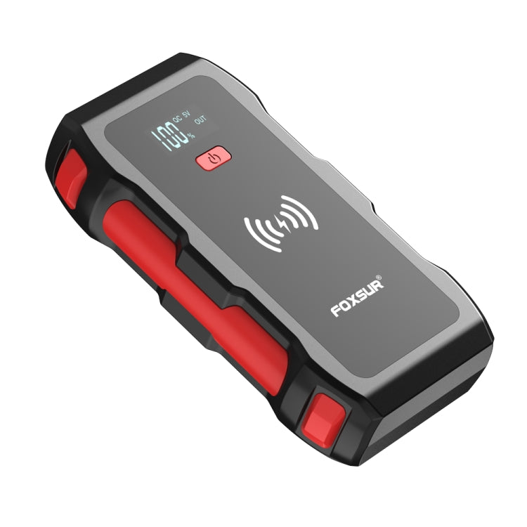 FOXSUR FJS-700 12V Car Multifunctional Wireless Charging Emergency Start Power Supply (Red) - Power Bank by FOXSUR | Online Shopping South Africa | PMC Jewellery
