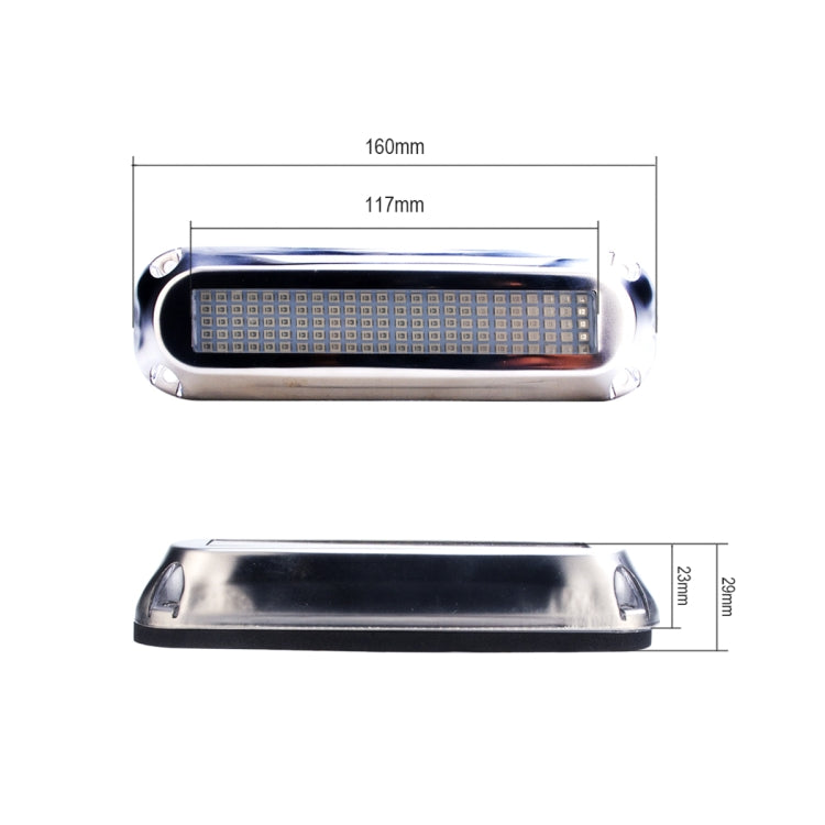 Ship / Yacht 10-30V 120LEDs Waterproof Stainless Steel Underwater Light (Red Light) - Marine Accessories & Parts by PMC Jewellery | Online Shopping South Africa | PMC Jewellery | Buy Now Pay Later Mobicred