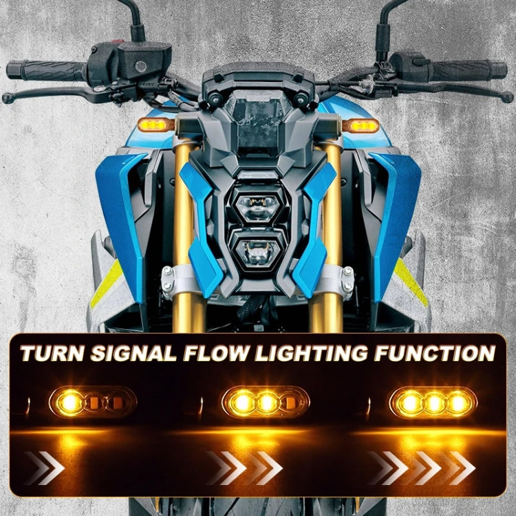 2pcs 12V 3LEDs Motorcycle Mini Water Turn Signal Light (Transparent) - free shipping - PMc TechLife - Order now!