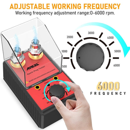 ANCEL Car Double Hole Spark Plug Flashover Tester, US Plug - Electronic Test by PMC Jewellery | Online Shopping South Africa | PMC Jewellery | Buy Now Pay Later Mobicred