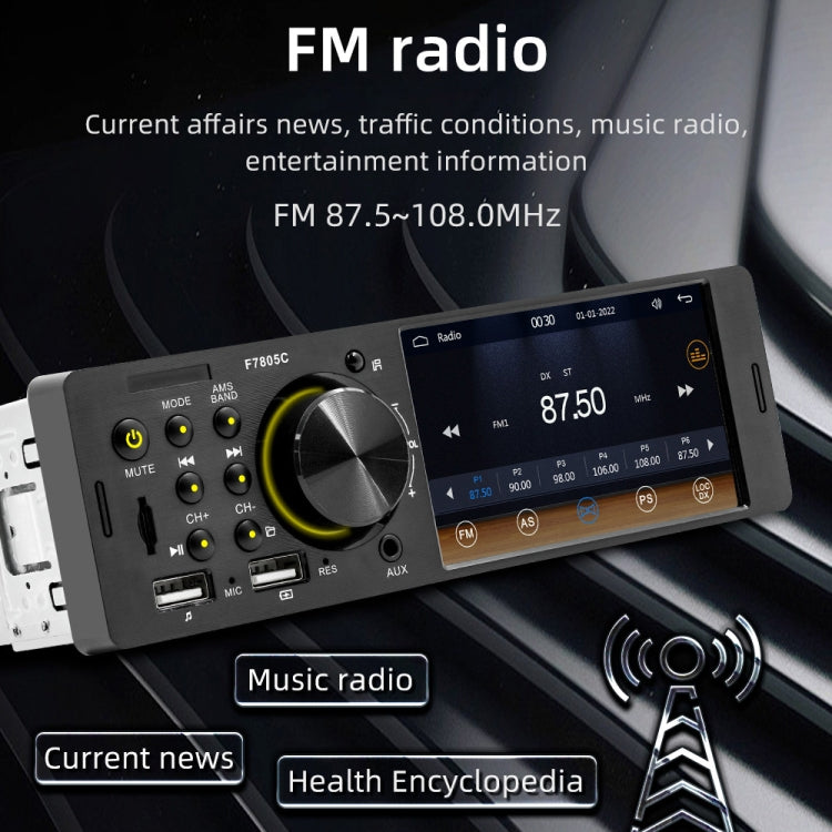 4 inch 800x480P Car Radio Receiver MP5 Player, Support FM & Bluetooth & SD Card with Remote Control - Car MP3 & MP4 & MP5 by PMC TechLife | Online Shopping South Africa | PMC TechLife | Buy Now Pay Later Mobicred