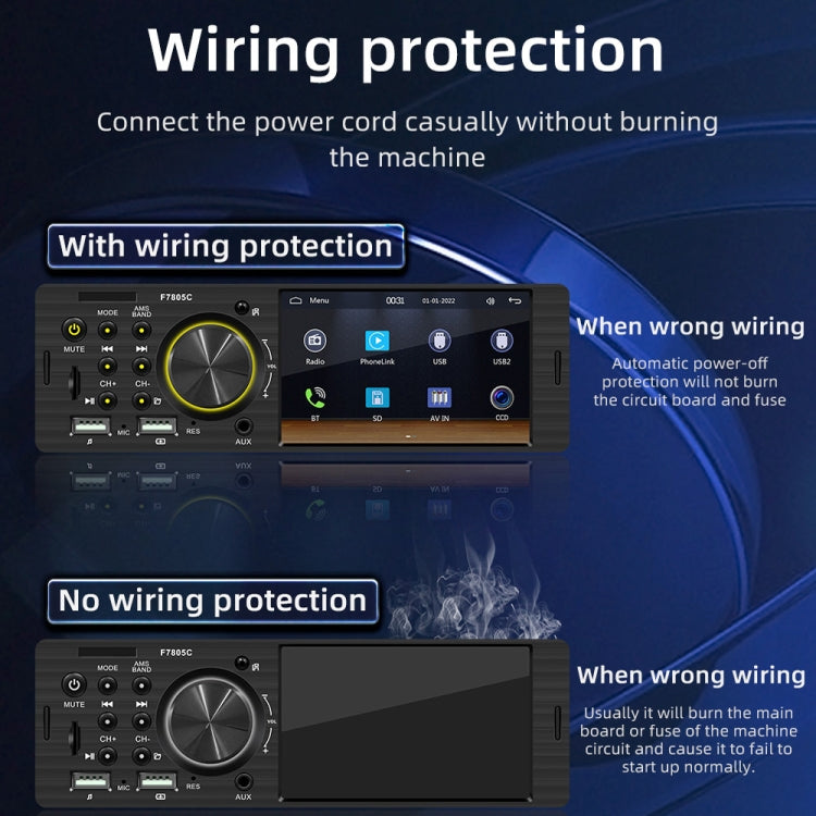 4 inch 800x480P Car Radio Receiver MP5 Player, Support FM & Bluetooth & SD Card with Remote Control - Car MP3 & MP4 & MP5 by PMC TechLife | Online Shopping South Africa | PMC TechLife | Buy Now Pay Later Mobicred