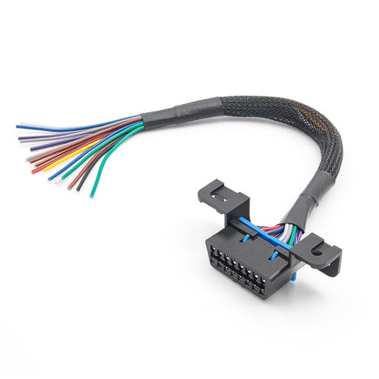 18AWG OBD 16 Pin OBD Cable Opening Line OBD 2 Extension Cable, Cable Length: 30cm - Cables & Connectors by PMC Jewellery | Online Shopping South Africa | PMC Jewellery | Buy Now Pay Later Mobicred