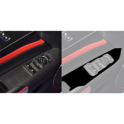 For Ford Mustang 2015-2020 Car Window Lift Decorative Sticker, Left Drive (Black) - Car Interior Mouldings by PMC Jewellery | Online Shopping South Africa | PMC Jewellery | Buy Now Pay Later Mobicred