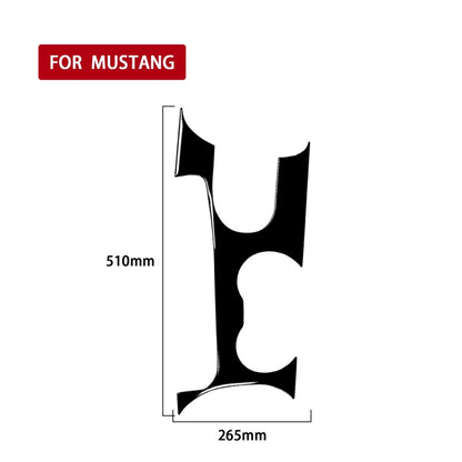 For Ford Mustang 2015-2020 Car Gear Position Panel Decorative Sticker, Left Drive (Black) - Car Interior Mouldings by PMC Jewellery | Online Shopping South Africa | PMC Jewellery | Buy Now Pay Later Mobicred