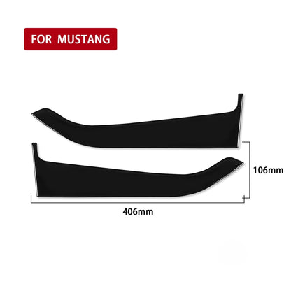 For Ford Mustang 2015-2020 Car Front Door Panel Decorative Sticker, Left and Right Drive Universal (Black) - Car Interior Mouldings by PMC Jewellery | Online Shopping South Africa | PMC Jewellery | Buy Now Pay Later Mobicred