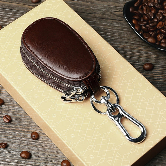 TP-9006 Double-deck Multi-function Car Key Bag(Coffee) - Car Key Cases by PMC Jewellery | Online Shopping South Africa | PMC Jewellery | Buy Now Pay Later Mobicred