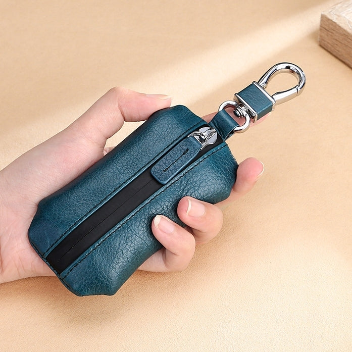 TP-9016 Litchi Texture Waterproof Zipper Car Key Bag (Green) - Car Key Cases by PMC TechLife | Online Shopping South Africa | PMC TechLife
