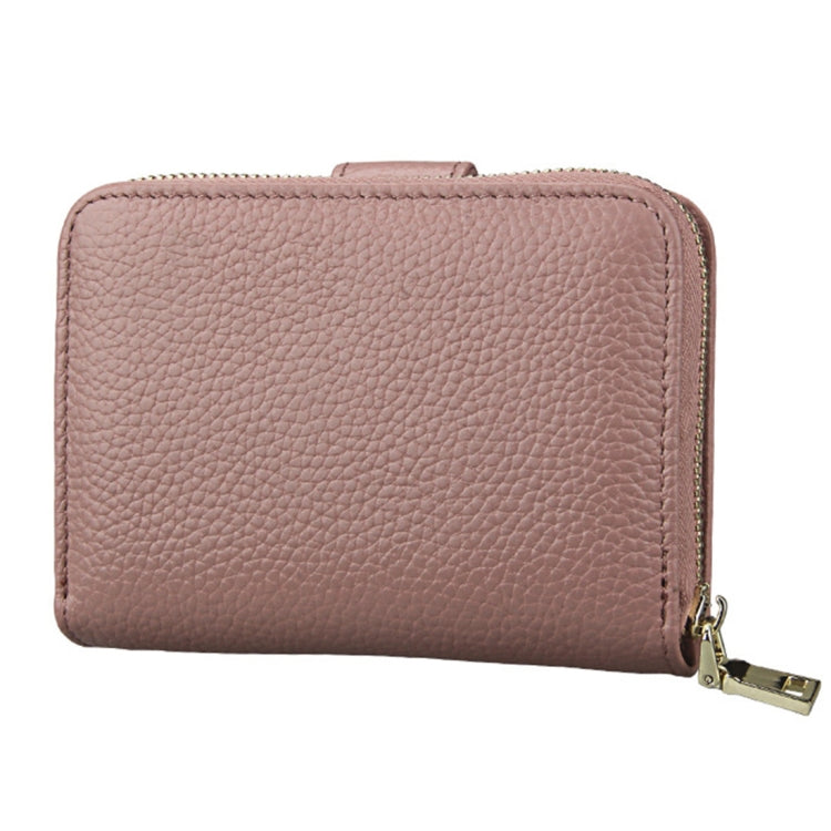 KB132 Female Style Full Grain Cow Leather Multifunctional RFID Wallet/ Card Bag/ Driving License Package(Pink) - Wallets by PMC Jewellery | Online Shopping South Africa | PMC Jewellery | Buy Now Pay Later Mobicred