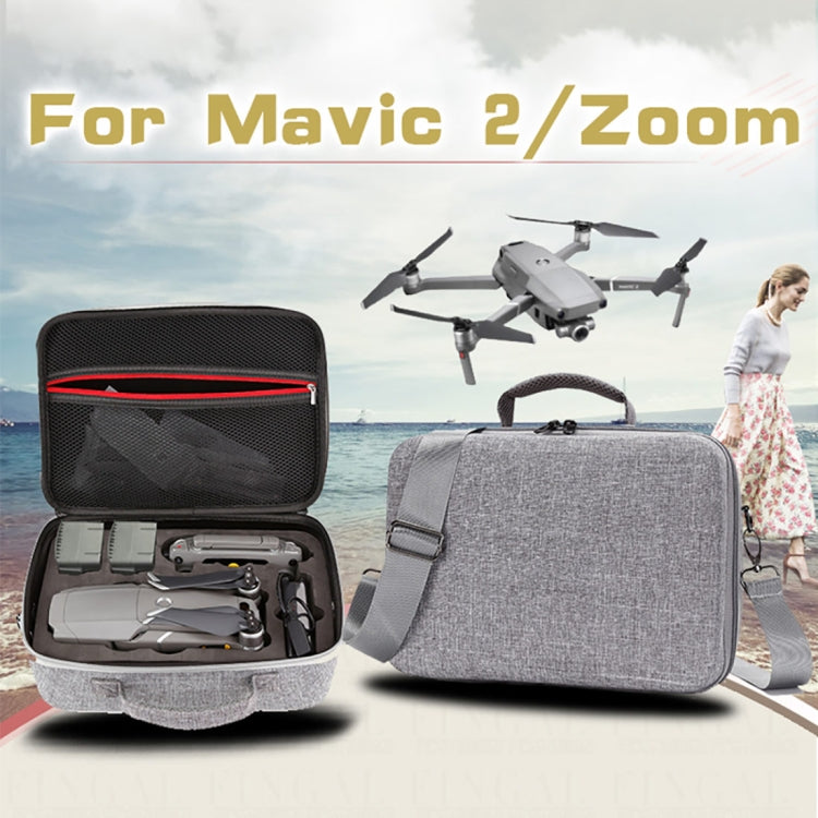 Shockproof Waterproof Portable Case for DJI Mavic 2 Pro / Zoom and Accessories, Size: 29cm x 19.5cm x 12.5cm(Grey) - Backpacks & Bags by PMC Jewellery | Online Shopping South Africa | PMC Jewellery | Buy Now Pay Later Mobicred