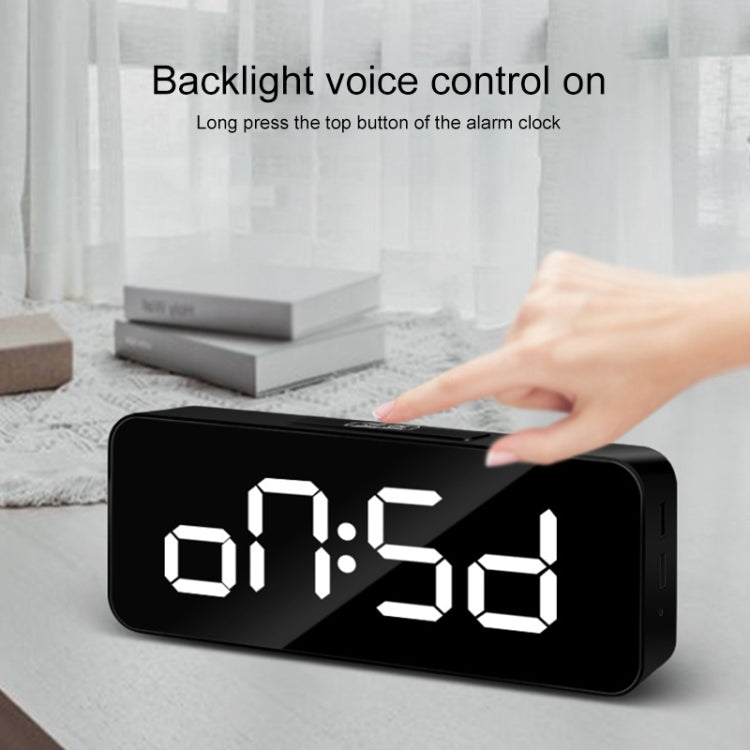 XM905 Multifunctional Voice-activated Alarm Clock LED Electronic Wall Clock (Black) - Wall Clock by PMc TechLife | Online Shopping South Africa | PMc TechLife | Buy Now Pay Later Mobicred
