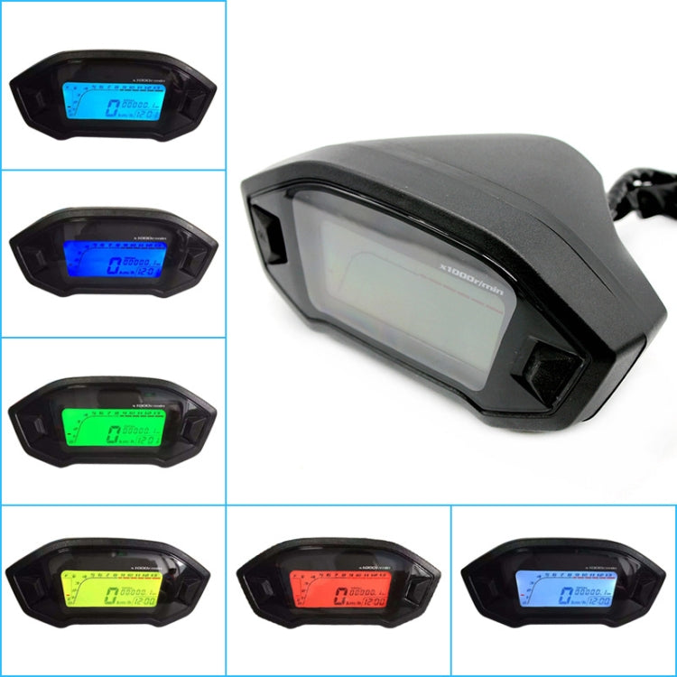 B2912 Motorcycle Modified Instrument Panel 12V LCD Display Odometer Mileage 2-4 Cylinder Speedometer - Electrical Instruments by PMC Jewellery | Online Shopping South Africa | PMC Jewellery | Buy Now Pay Later Mobicred