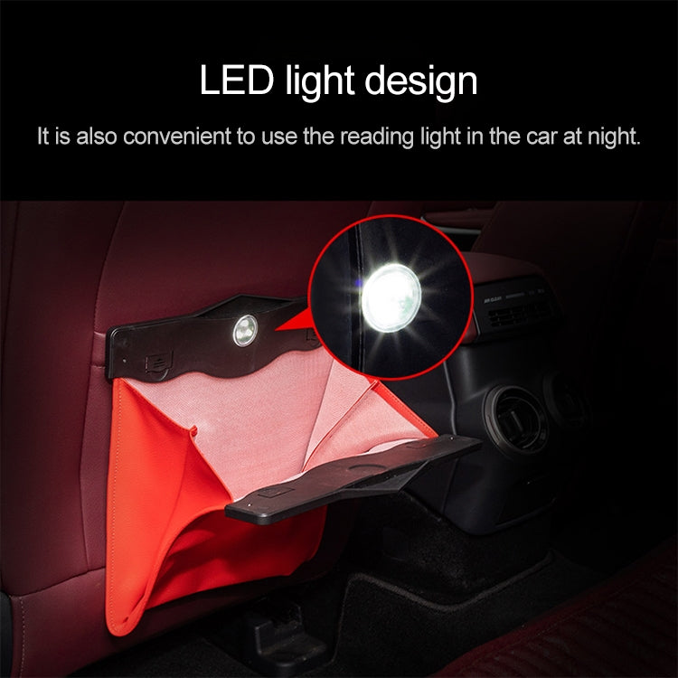 Car Multifunctional LED Design Hanging Folding Garbage Bin Storage Box (Red) - Stowing Tidying by PMC Jewellery | Online Shopping South Africa | PMC Jewellery | Buy Now Pay Later Mobicred