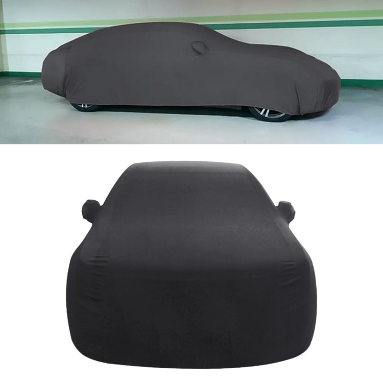 Anti-Dust Anti-UV Heat-insulating Elastic Force Cotton Car Cover for Hatchback Car, Size: 3.9m~4.19m(Black) - PE Material by PMC TechLife | Online Shopping South Africa | PMC TechLife | Buy Now Pay Later Mobicred