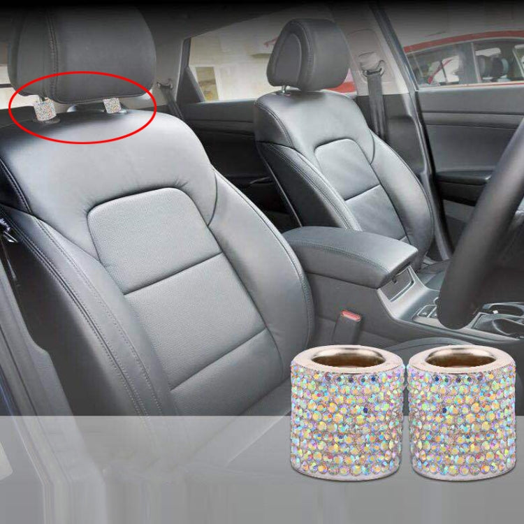 4 PCS Car Crystal Head Pillow Modified Decoration (Lake Blue) - Seat Accessories by PMC TechLife | Online Shopping South Africa | PMC TechLife | Buy Now Pay Later Mobicred