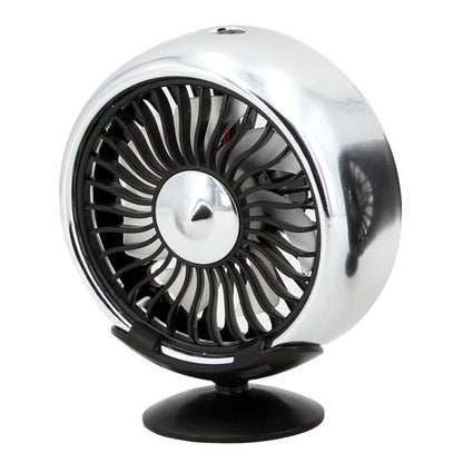 Multi-function Portable Car Air Outlet Sucker Electric Cooling Fan(Silver) - Heating & Fans by PMC Jewellery | Online Shopping South Africa | PMC Jewellery | Buy Now Pay Later Mobicred