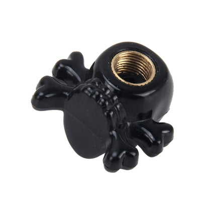 4 PCS Universal Skull Shape Gas Cap Mouthpiece Cover Gas Cap Tire Cap Car Motor Bicycle Tire Valve Caps(Black) - Tire Valve Caps by PMC Jewellery | Online Shopping South Africa | PMC Jewellery | Buy Now Pay Later Mobicred