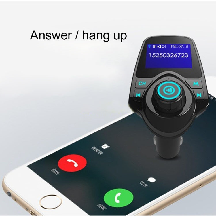 T11 Bluetooth FM Transmitter Car MP3 Player with LED Display, Support Double USB Charge & Handsfree & TF Card & U Disk Music Play Function - Bluetooth Car Kits by PMC Jewellery | Online Shopping South Africa | PMC Jewellery | Buy Now Pay Later Mobicred