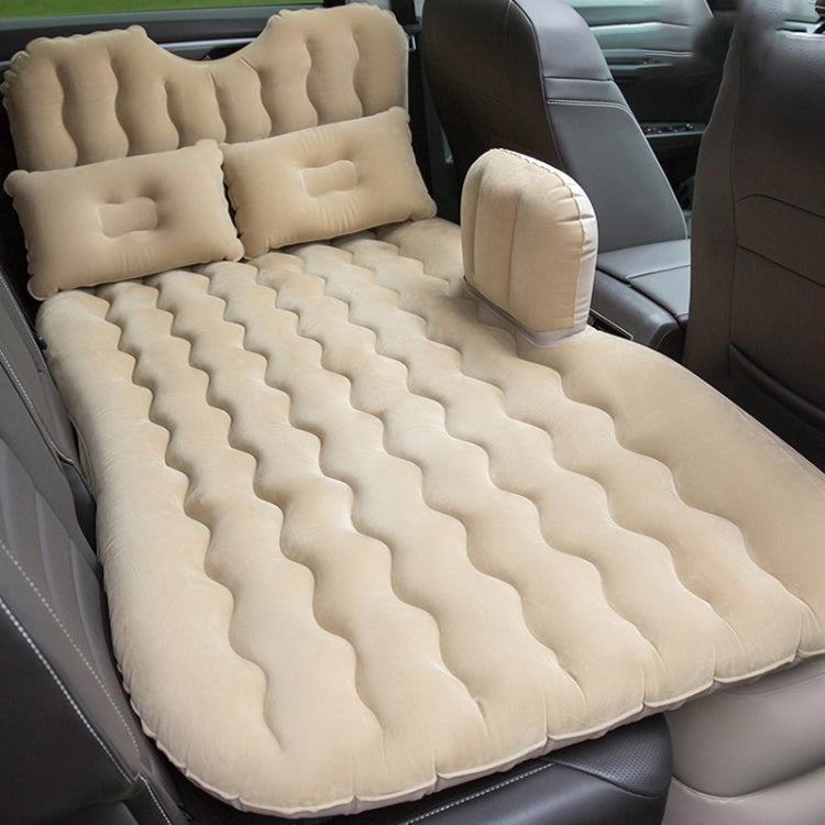 Universal Car Travel Inflatable Mattress Air Bed Camping Back Seat Couch, Size: 90 x 135cm(Beige) - Seat Accessories by PMC Jewellery | Online Shopping South Africa | PMC Jewellery | Buy Now Pay Later Mobicred