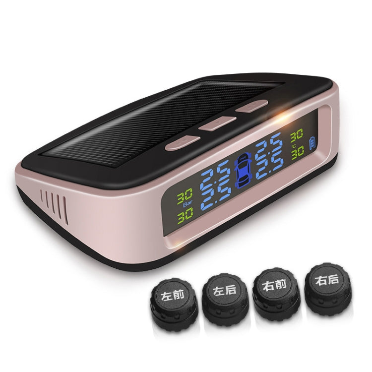 Universal Car Wireless Solar Energy TPMS Tire Pressure Alarm System External Tire Monitor - Tire Pressure Gauges by PMC Jewellery | Online Shopping South Africa | PMC Jewellery | Buy Now Pay Later Mobicred