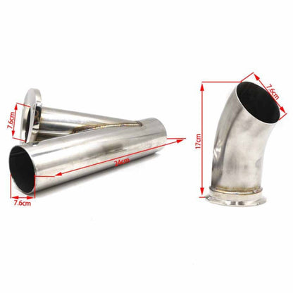 CNSPEED Stainless Steel Car Remote Control Electric Exhaust Valve Pipe Set, Size: 2.5 inch - Exhaust Pipes by PMC Jewellery | Online Shopping South Africa | PMC Jewellery