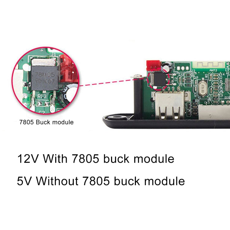 Car 12V Audio MP3 Player Decoder Board FM Radio TF USB 3.5 mm AUX, without Bluetooth and Recording - Car MP3 & MP4 & MP5 by PMC TechLife | Online Shopping South Africa | PMC TechLife | Buy Now Pay Later Mobicred