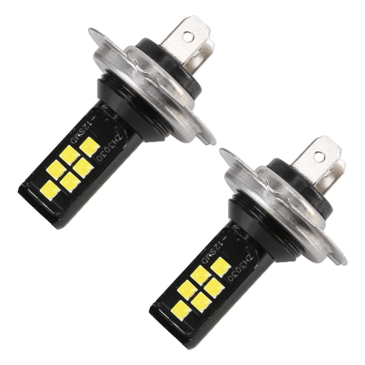 2 PCS H7 DC9-16V / 3.5W / 6000K / 320LM Car Auto Fog Light 12LEDs SMD-ZH3030 Lamps, with Constant Current (White Light) - Fog / Driving Lights by PMC Jewellery | Online Shopping South Africa | PMC Jewellery