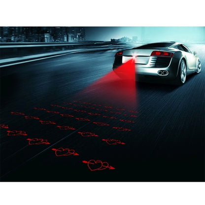 200mW Loving Heart Pattern Red Light Car Laser Fog Lamp, DC 8-36V, Cable Length: 73cm - Fog / Driving Lights by PMC Jewellery | Online Shopping South Africa | PMC Jewellery