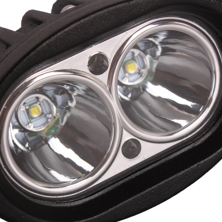 DC 9-32V 20W 2000LM 6500K IP68 Waterproof Vehicle Car Boat Marine External Work Lights Emergency Lights 30 Degrees Spot Light LED Car Bulbs with 2 Intense CREE LED Lights(White Light) - Work Lights by PMC Jewellery | Online Shopping South Africa | PMC Jewellery | Buy Now Pay Later Mobicred