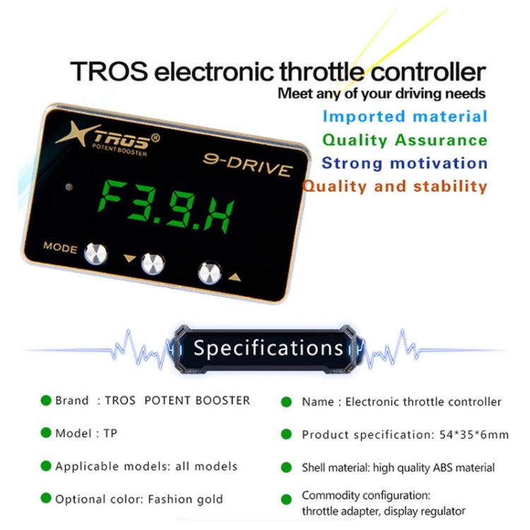 TROS TP 9-Drive Electronic Throttle Controller for Jeep Wrangler JL 2018-2019 - Car Modification by TROS | Online Shopping South Africa | PMC Jewellery | Buy Now Pay Later Mobicred