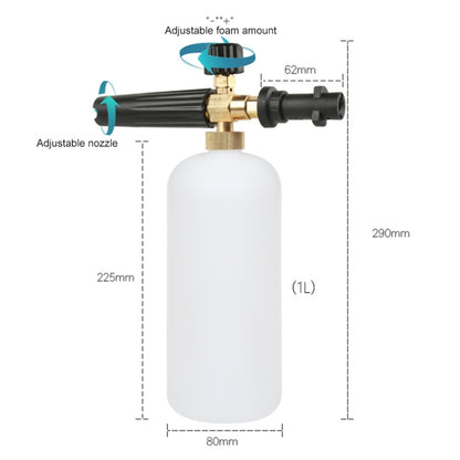 High Pressure Car Wash Foam Gun Soap Foamer Generator Water Sprayer Gun, 3/8 Quick-connect - Car Washer & Accessories by PMC Jewellery | Online Shopping South Africa | PMC Jewellery | Buy Now Pay Later Mobicred