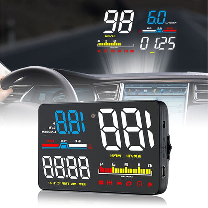 D5000 OBD2 5 inch Vehicle-mounted Head Up Display Security System, Support Car Speed / Engine Revolving Speed Display / Water Temperature / Battery Voltage / Detection and Elimination Fault Code - Head Up Display System by PMC Jewellery | Online Shopping South Africa | PMC Jewellery | Buy Now Pay Later Mobicred