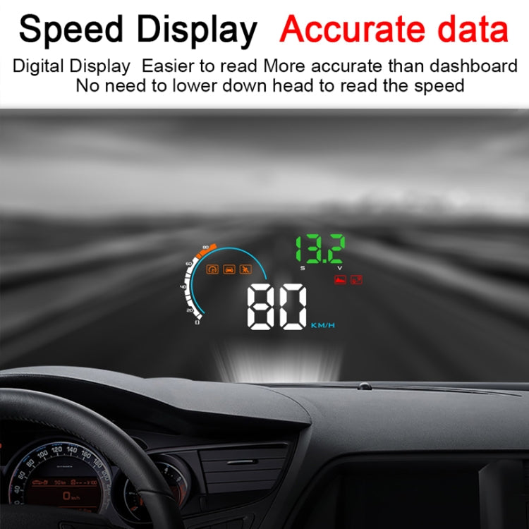 Q5 GPS 4 inch Vehicle-mounted Head Up Display Security System, Support Running Speed & Direction & Distance / Driving Kilometres / - Head Up Display System by PMC Jewellery | Online Shopping South Africa | PMC Jewellery | Buy Now Pay Later Mobicred