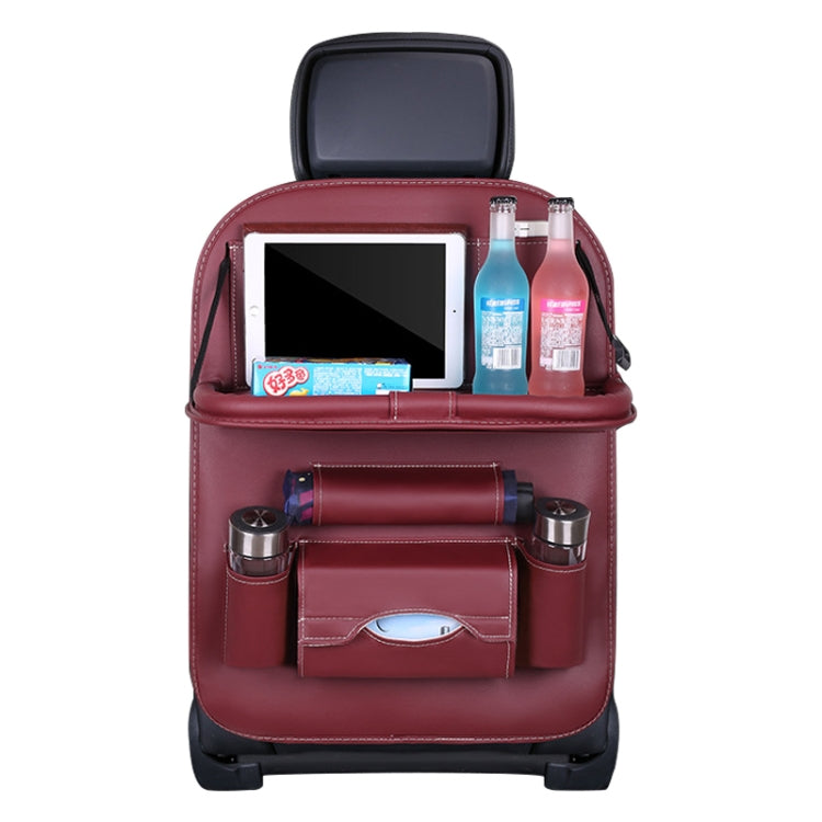 Multifunction Car Seat Pockets Folding Storage Bag (Wine Red) - Stowing Tidying by PMC Jewellery | Online Shopping South Africa | PMC Jewellery | Buy Now Pay Later Mobicred