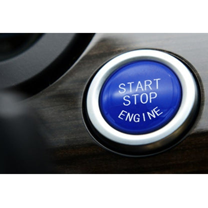 Car Start Stop Engine Button Switch Replace Cover 61319153832 for BMW 5 / 6 / 7 Series F Chassis without Start and Stop 2009-2013(Blue) - Car Switches by PMC Jewellery | Online Shopping South Africa | PMC Jewellery