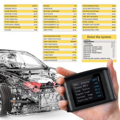 P10 HUD 2.2 inch Car OBD2 Smart Digital Meter with TFT LCD Multi-color, Speed & RPM & Water Temperature & Oil Consumption & Driving Distance / Time & Voltage Display, Over Speed Alarm, Low Voltage Ala ... lometers & Miles Switching, Light Sensor Functions - Head Up Display System by PMC Jewellery | Online Shopping South Africa | PMC Jewellery | Buy Now Pay Later Mobicred