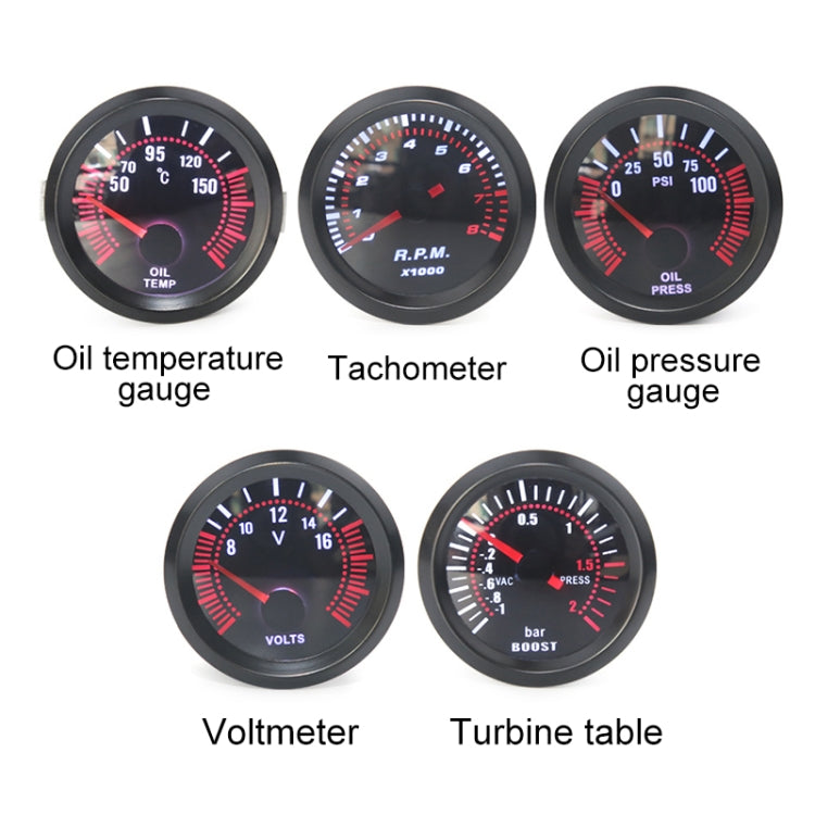 52mm 12V Universal Car Modified Oil Temperature Gauge - Clocks & Car Meters by PMC TechLife | Online Shopping South Africa | PMC TechLife | Buy Now Pay Later Mobicred