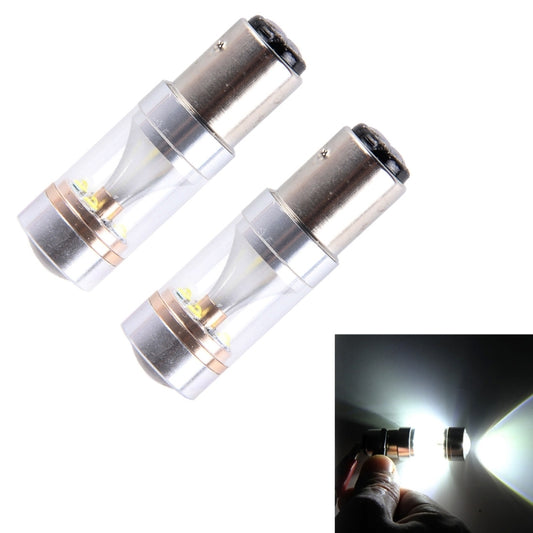 2 PCS 1157/BAY15D 30W 350 LM 6000K White Light 6 LED CREE Canbus Car Brake Light Bulb, DC 12V - Brake Lights by PMC Jewellery | Online Shopping South Africa | PMC Jewellery | Buy Now Pay Later Mobicred