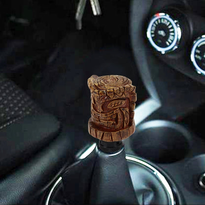 Universal Wood Avatar Shape Car Shift Lever Resin Modified Gear Knobs - Shift Knob by PMC Jewellery | Online Shopping South Africa | PMC Jewellery | Buy Now Pay Later Mobicred