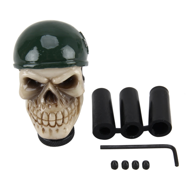 Universal Skull With A Hat Shape Car Gear Shift Knob Modified Car Gear Shift Knob Auto Transmission Shift Lever Knob Resin Gear Knobs - Shift Knob by PMC Jewellery | Online Shopping South Africa | PMC Jewellery | Buy Now Pay Later Mobicred