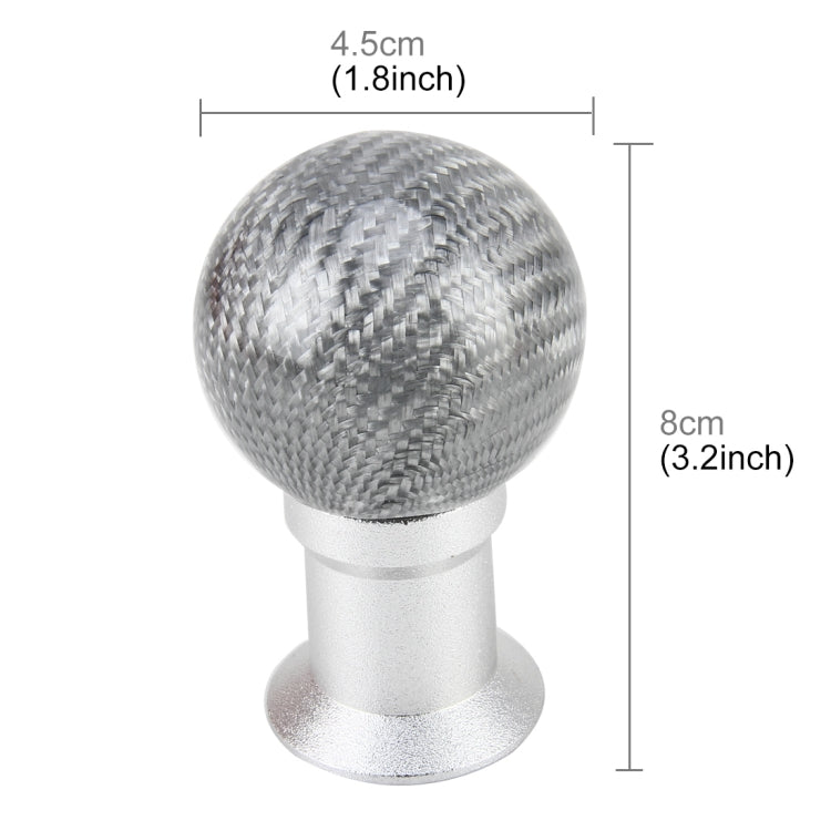 Universal Ball Shape Car Gear Shift Knob Modified Car Gear Shift Knob Auto Transmission Shift Lever Knob Carbon Lead Gear Knobs - Shift Knob by PMC Jewellery | Online Shopping South Africa | PMC Jewellery | Buy Now Pay Later Mobicred