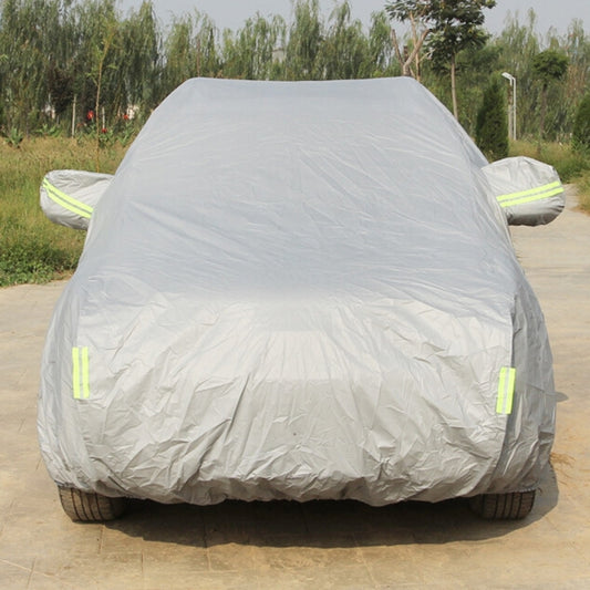 Oxford Cloth Anti-Dust Waterproof Sunproof Flame Retardant Breathable Indoor Outdoor Full Car Cover Sun UV Snow Dust Resistant Protection SUV Car Cover with Warning Strips, Fits Cars up to 4.8m(187 inch) in Length - PE Material by PMC Jewellery | Online Shopping South Africa | PMC Jewellery | Buy Now Pay Later Mobicred