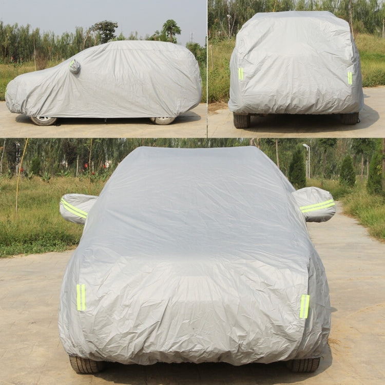 Oxford Cloth Anti-Dust Waterproof Sunproof Flame Retardant Breathable Indoor Outdoor Full Car Cover Sun UV Snow Dust Resistant Protection SUV Car Cover with Warning Strips, Fits Cars up to 4.8m(187 inch) in Length - PE Material by PMC Jewellery | Online Shopping South Africa | PMC Jewellery | Buy Now Pay Later Mobicred