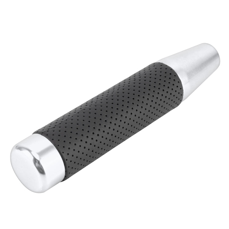 Metal Leather Long Column Car Shift Knob, Size: 18x3.3cm (Silver) - Shift Knob by PMC Jewellery | Online Shopping South Africa | PMC Jewellery | Buy Now Pay Later Mobicred