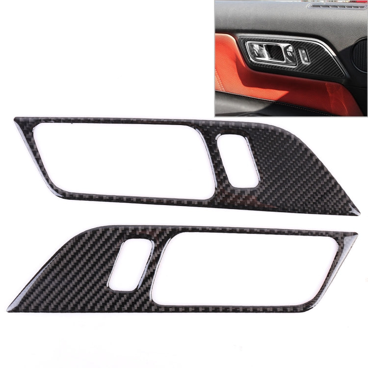 2 PCS Car Door Handle Decorative Sticker for Ford Mustang - Car Interior Mouldings by PMC Jewellery | Online Shopping South Africa | PMC Jewellery | Buy Now Pay Later Mobicred