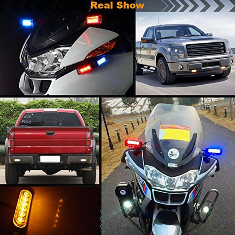 DC 12V-24V 2W 12LEDs SMD-2835 Lamps 17 Flash Patterns 3 Lines Car Flash Lamp Waterproof Car Truck Emergency Strobe Flash Warning Light, Cable Length: 90cm - Warning Lights by PMC Jewellery | Online Shopping South Africa | PMC Jewellery | Buy Now Pay Later Mobicred