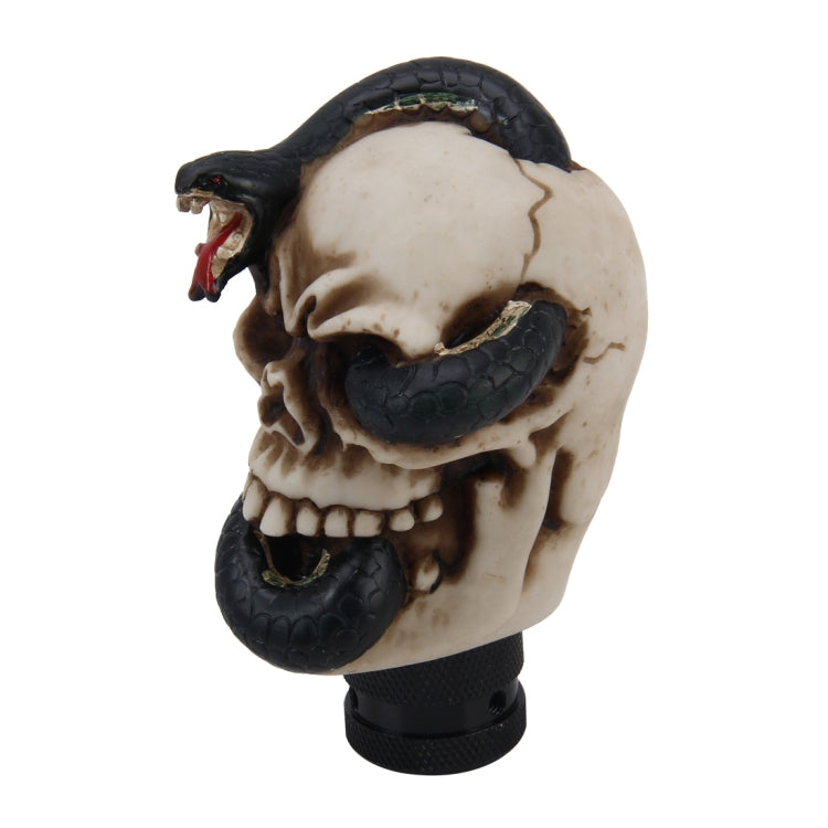 Universal Skull with a Snake Shape Car Gear Shift Knob Modified Car Gear Shift Knob Auto Transmission Shift Lever Knob Resin Gear Knobs - Shift Knob by PMC Jewellery | Online Shopping South Africa | PMC Jewellery | Buy Now Pay Later Mobicred